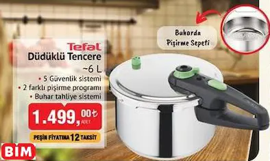 TEFAL DÜDÜKLÜ TENCERE ~ 6 L TEFAL DÜDÜKLÜ TENCERE ~ 6 L